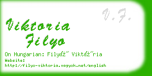 viktoria filyo business card